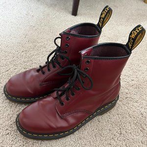 Dr. Martens - 1460 smooth leather lace up - Cherry Red